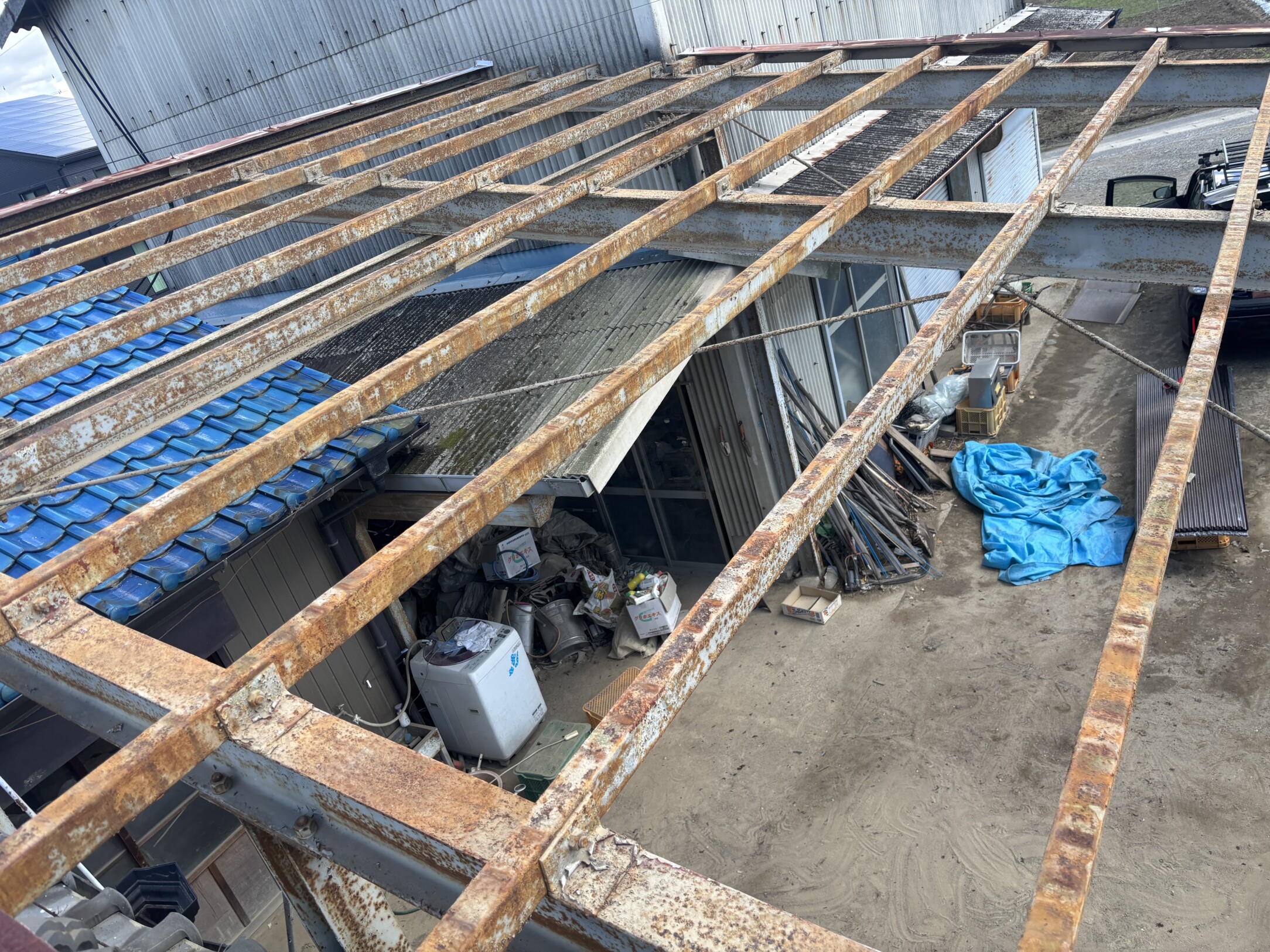 一宮市　Ｋ様邸　波板交換工事｜愛知・岐阜で屋根工事・修理・リフォームは一宮市のエスジーコンストラクション｜火災保険対応｜工事後毎年１年点検無料