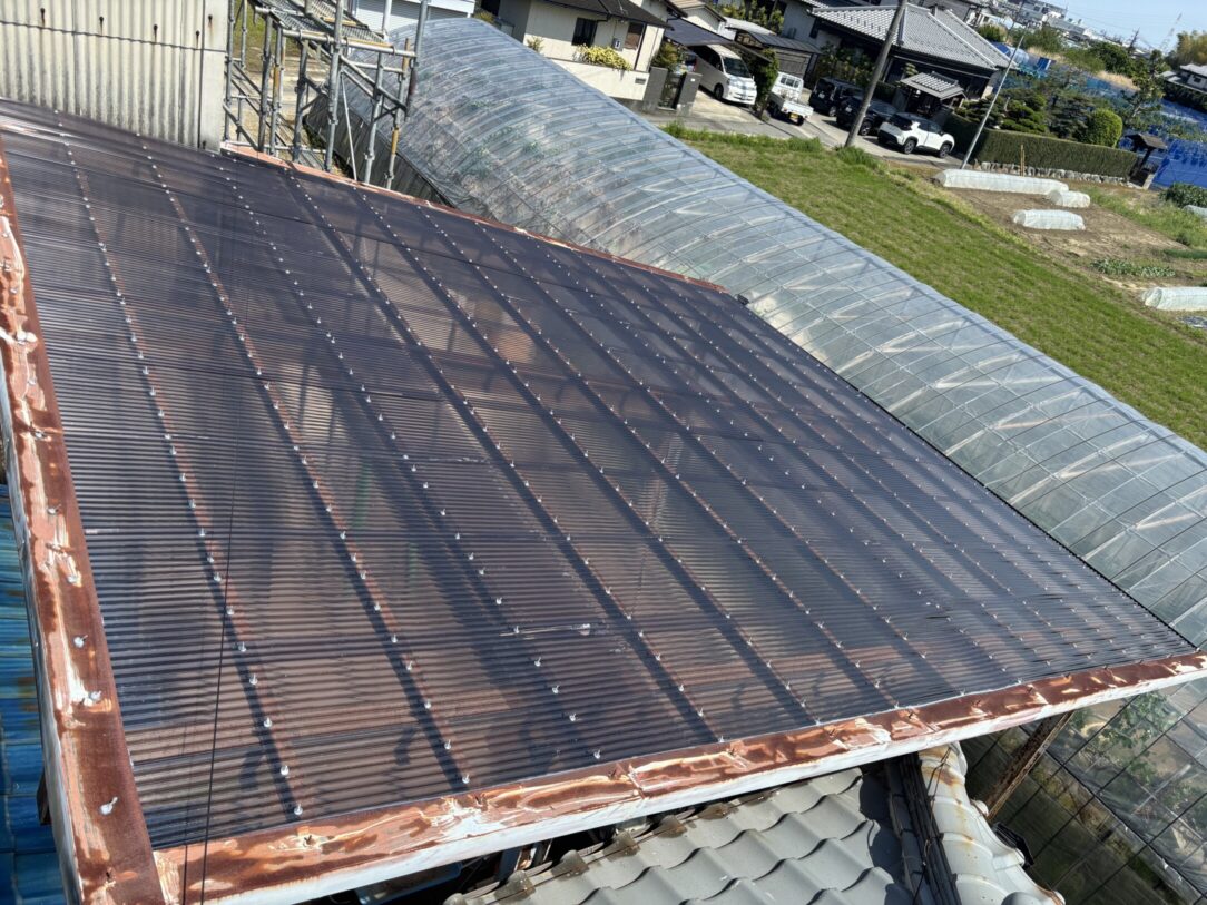 一宮市　Ｋ様邸　波板交換工事