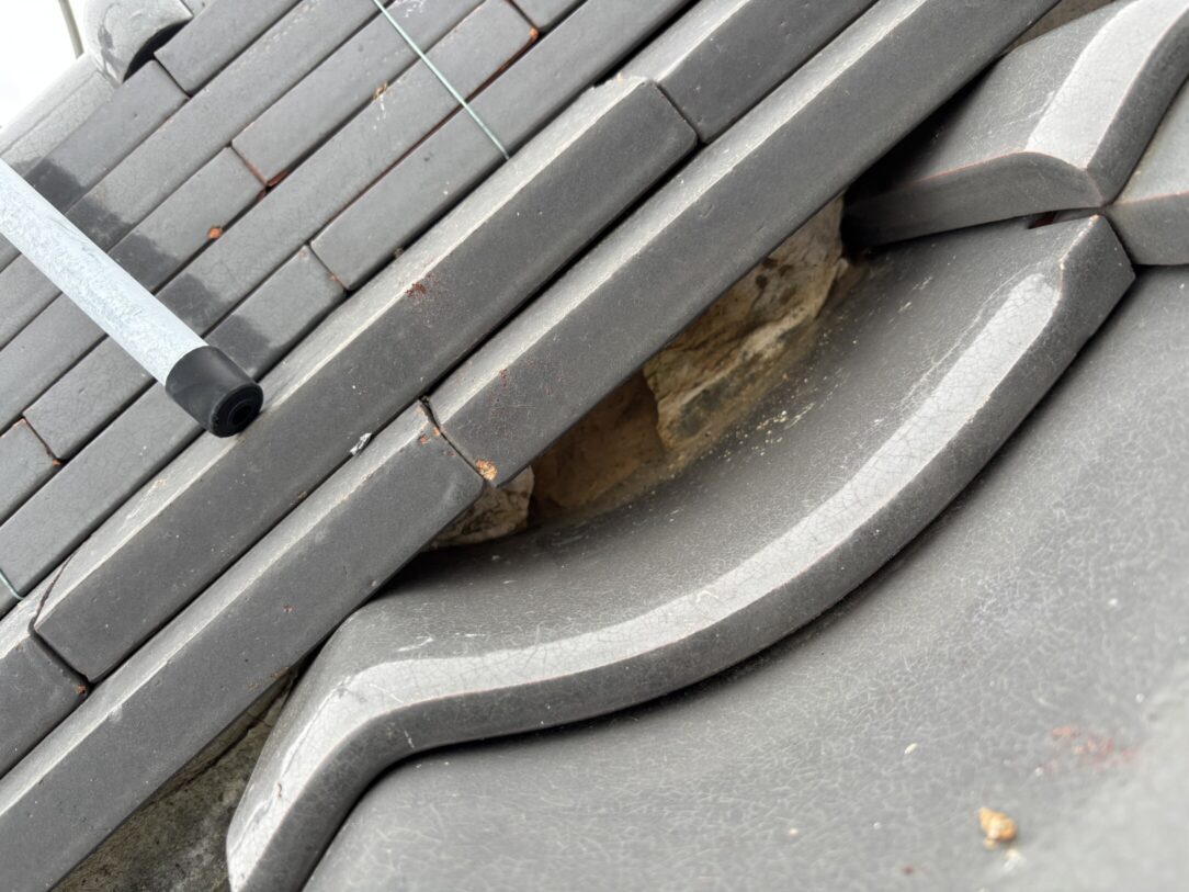 一宮市　Ｋ様邸　屋根瓦漆喰左官工事｜愛知・岐阜で屋根工事・修理・リフォームは一宮市のエスジーコンストラクション｜火災保険対応｜工事後毎年１年点検無料