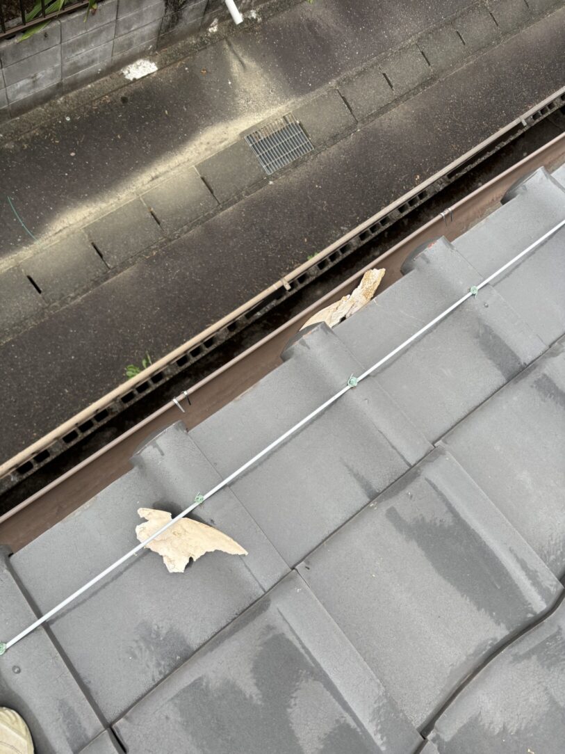 一宮市　Ｋ様邸　屋根瓦漆喰左官工事｜愛知・岐阜で屋根工事・修理・リフォームは一宮市のエスジーコンストラクション｜火災保険対応｜工事後毎年１年点検無料