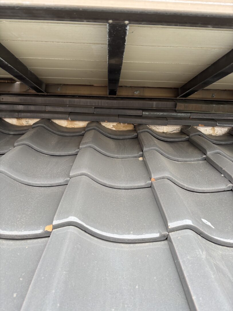 一宮市　Ｋ様邸　屋根瓦漆喰左官工事｜愛知・岐阜で屋根工事・修理・リフォームは一宮市のエスジーコンストラクション｜火災保険対応｜工事後毎年１年点検無料