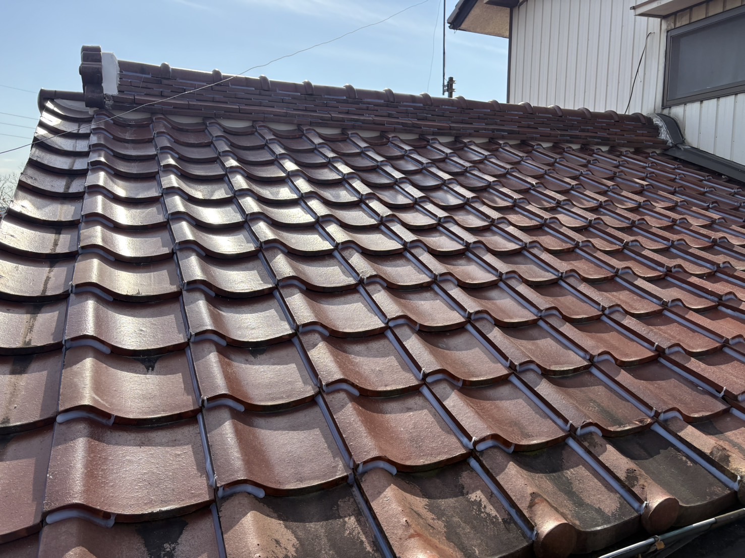 春日井市　T様邸　　棟部漆喰左官工事｜愛知・岐阜で屋根工事・修理・リフォームは一宮市のエスジーコンストラクション｜火災保険対応｜工事後毎年１年点検無料