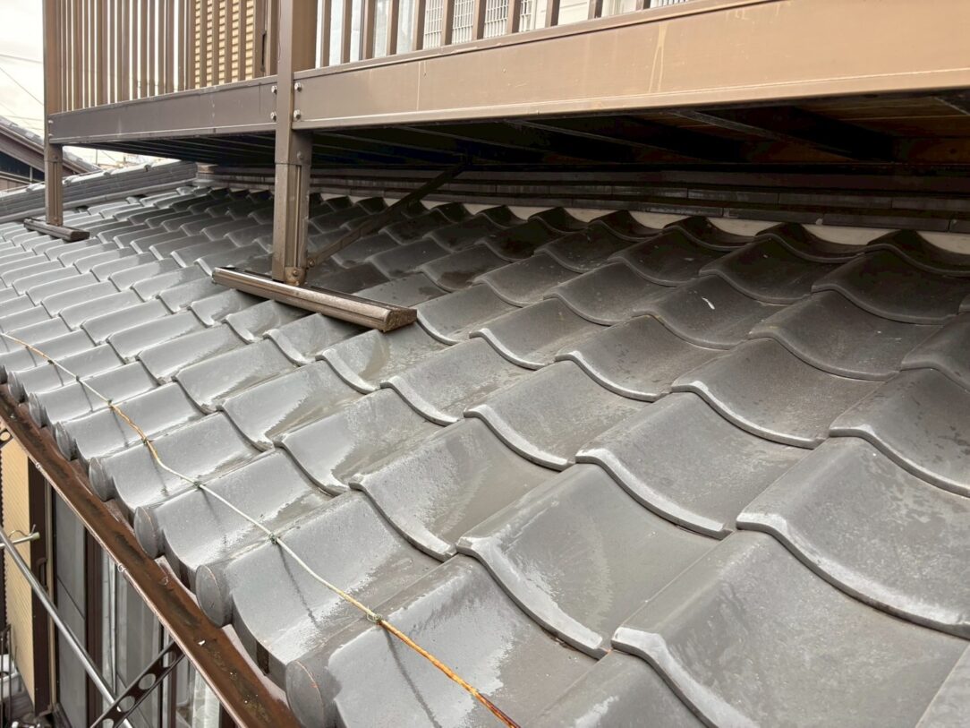 一宮市　Ｋ様邸　屋根瓦漆喰左官工事｜愛知・岐阜で屋根工事・修理・リフォームは一宮市のエスジーコンストラクション｜火災保険対応｜工事後毎年１年点検無料