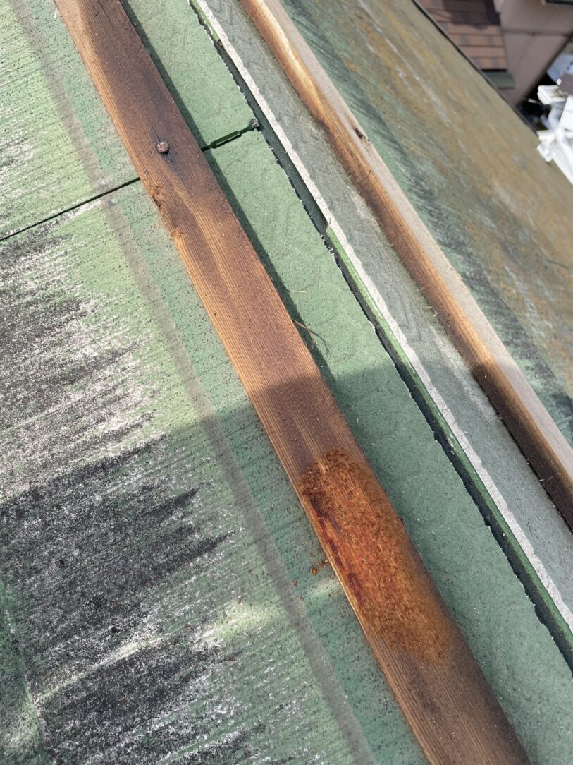 稲沢市　Ｉ様邸　　　スレート屋根　　　　貫板交換工事｜愛知・岐阜で屋根工事・修理・リフォームは一宮市のエスジーコンストラクション｜火災保険対応｜工事後毎年１年点検無料