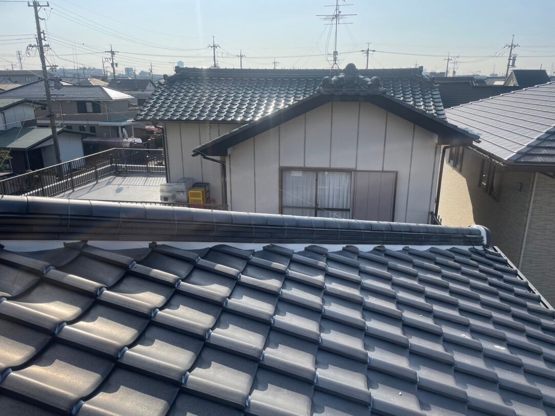 春日井市　　M様邸　瓦屋根漆喰左官工事｜愛知・岐阜で屋根工事・修理・リフォームは一宮市のエスジーコンストラクション｜火災保険対応｜工事後毎年１年点検無料