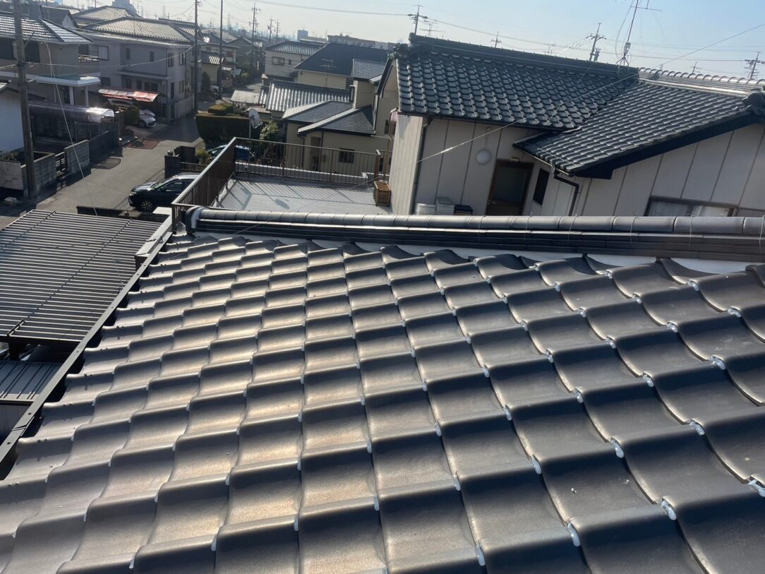 春日井市　　M様邸　瓦屋根漆喰左官工事｜愛知・岐阜で屋根工事・修理・リフォームは一宮市のエスジーコンストラクション｜火災保険対応｜工事後毎年１年点検無料