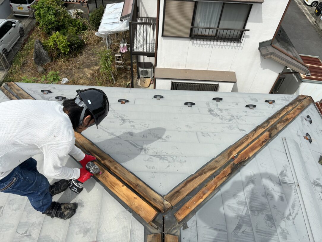 多治見市　N様邸　　スレート屋根　　　　貫板交換工事｜愛知・岐阜で屋根工事・修理・リフォームは一宮市のエスジーコンストラクション｜火災保険対応｜工事後毎年１年点検無料