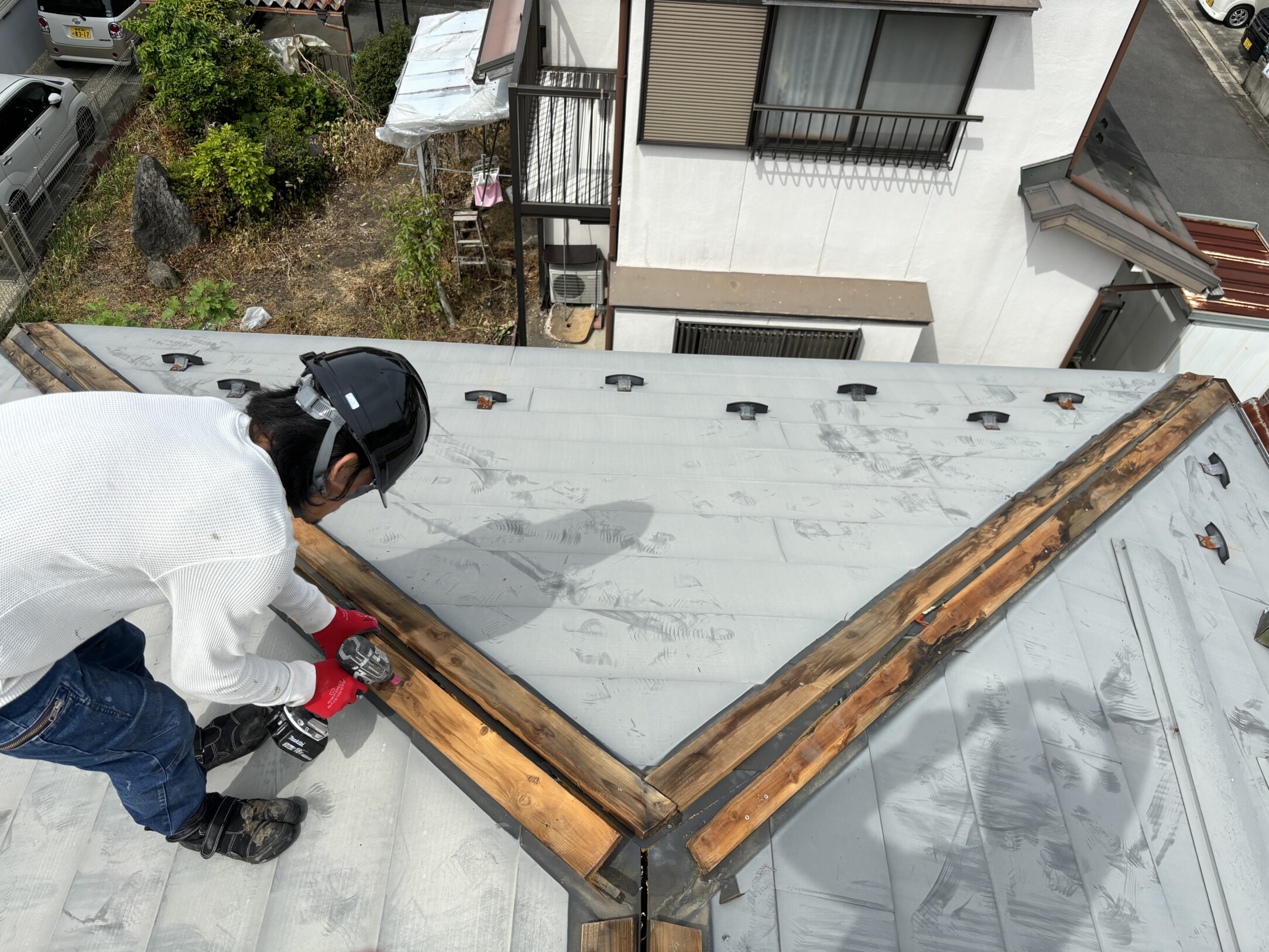 多治見市　N様邸　　スレート屋根　　　　貫板交換工事｜愛知・岐阜で屋根工事・修理・リフォームは一宮市のエスジーコンストラクション｜火災保険対応｜工事後毎年１年点検無料