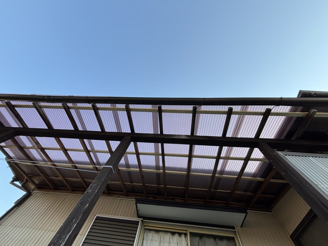 一宮市　O様邸　　　ベランダ波板交換｜愛知・岐阜で屋根工事・修理・リフォームは一宮市のエスジーコンストラクション｜火災保険対応｜工事後毎年１年点検無料