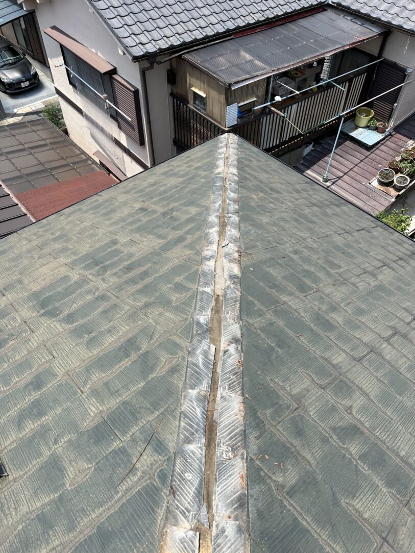 愛西市　S様邸　　　スレート屋根塗装　　貫板交換工事｜愛知・岐阜で屋根工事・修理・リフォームは一宮市のエスジーコンストラクション｜火災保険対応｜工事後毎年１年点検無料