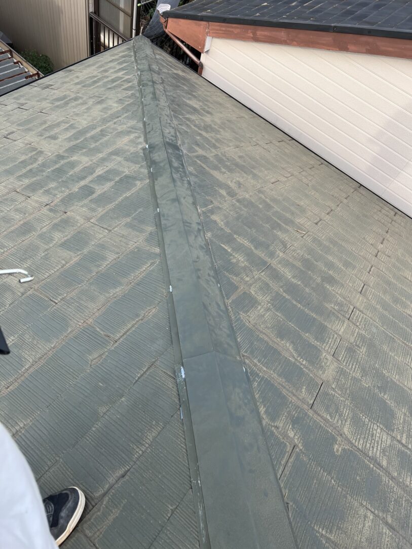 愛西市　S様邸　　　スレート屋根塗装　　貫板交換工事｜愛知・岐阜で屋根工事・修理・リフォームは一宮市のエスジーコンストラクション｜火災保険対応｜工事後毎年１年点検無料